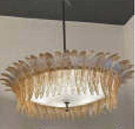 Glass Murano Palmette Chandelier