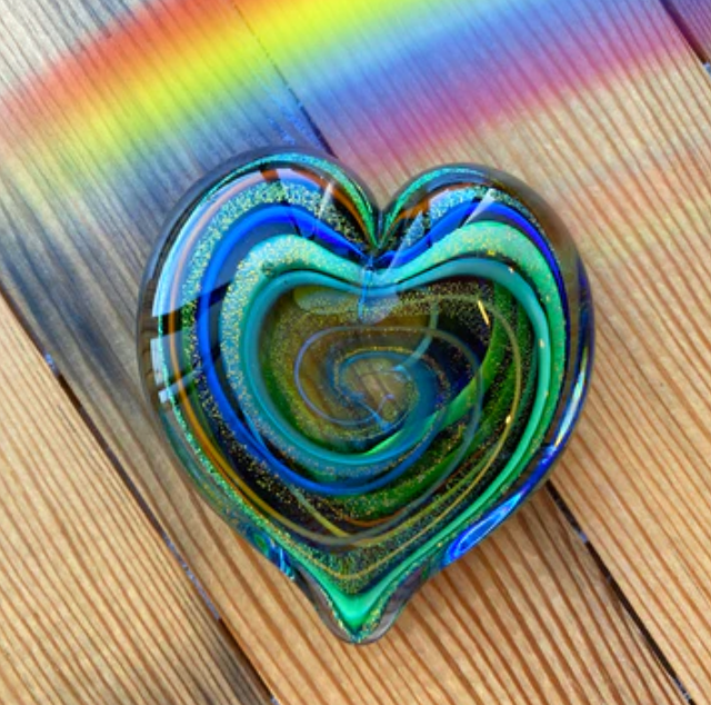 Heart of Fire Paperweight