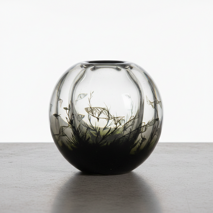 Edward Hald Glass Fish Vessel