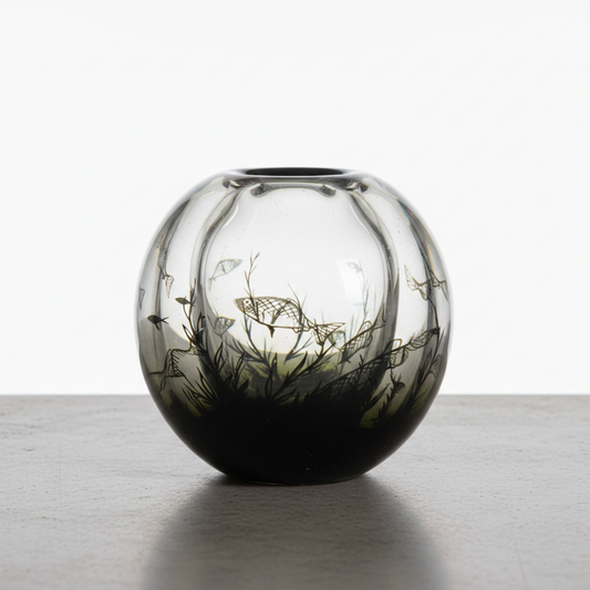 Edward Hald Glass Fish Vessel