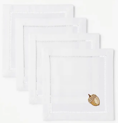 Embroidered Cocktail Napkins