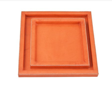 Leather Square Tray
