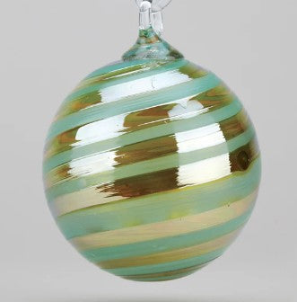 Spearmint Glass Ornament
