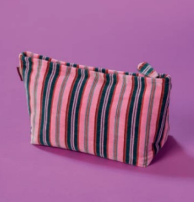 Large Velour Zippered Bag