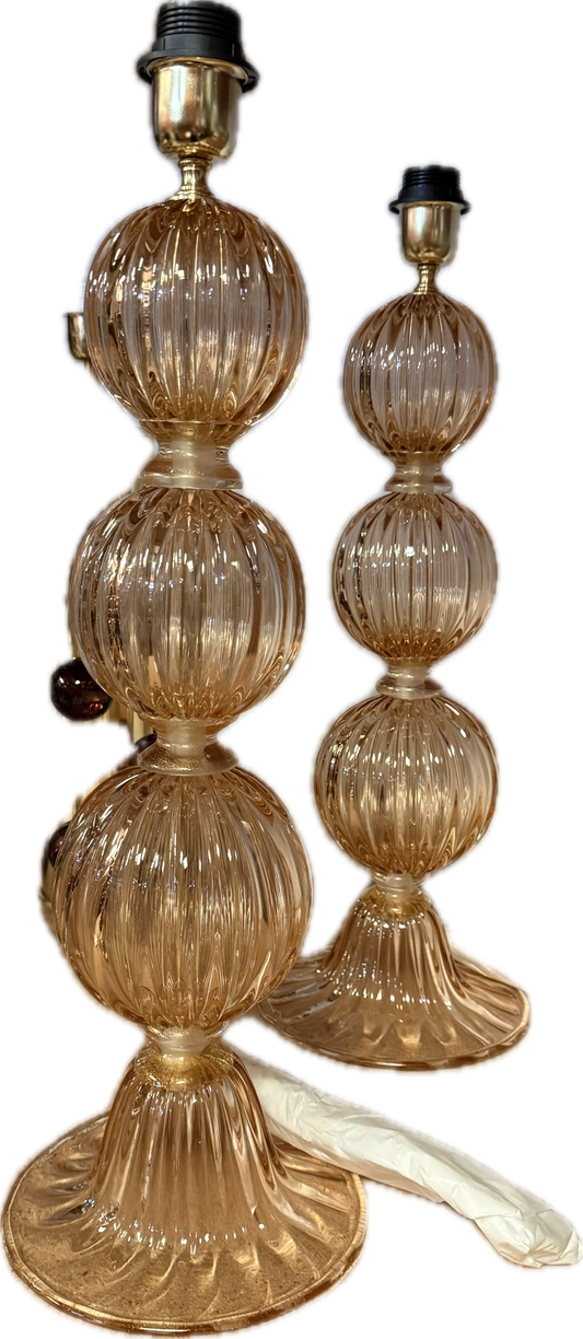 Murano Glass Table Lamp with Shade