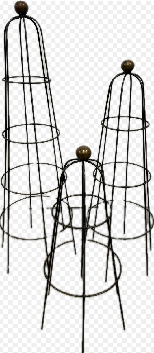 Iron Shoulder Trellis Obelisk