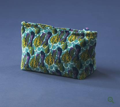 Large Velour Zippered Bag