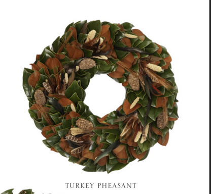 Turkey Pheasant Wreath