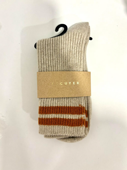 Women's Striped Cashmere Socks