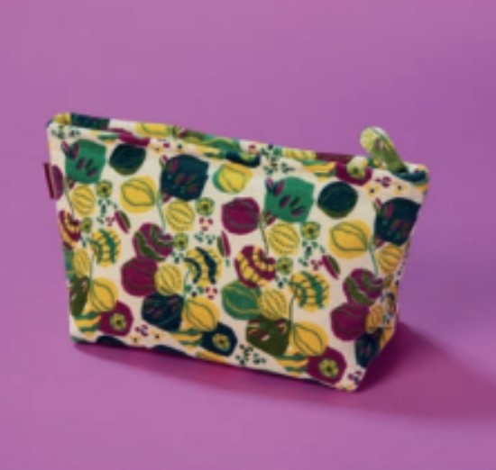 Large Velour Zippered Bag