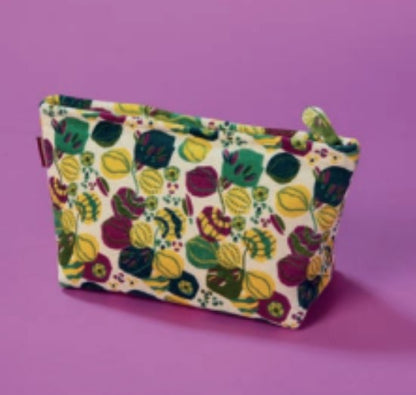 Large Velour Zippered Bag