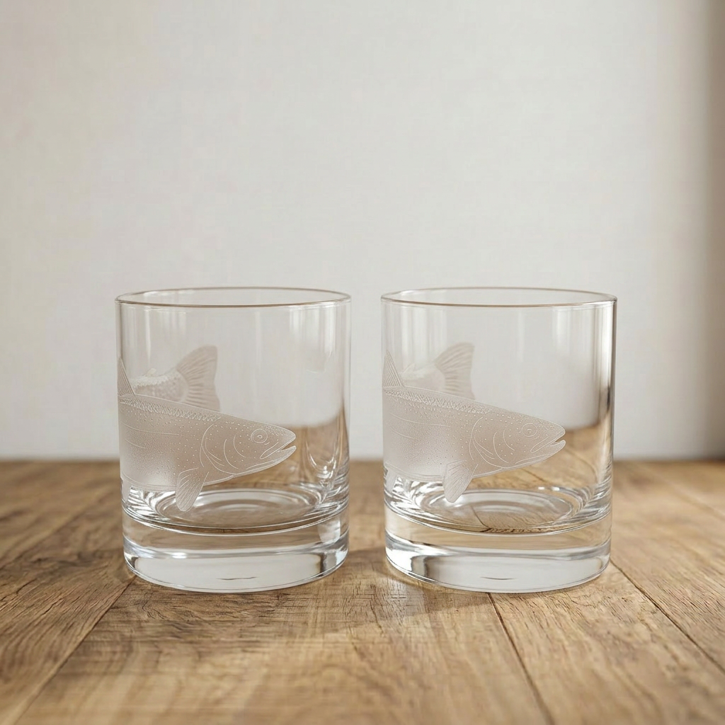 Drink Glasses - set of 2 - various designs.