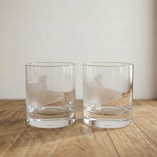 Drink Glasses - set of 2 - various designs.