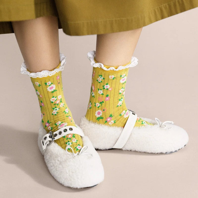 Mellow Yellow Crew Sock