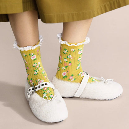 Mellow Yellow Crew Sock