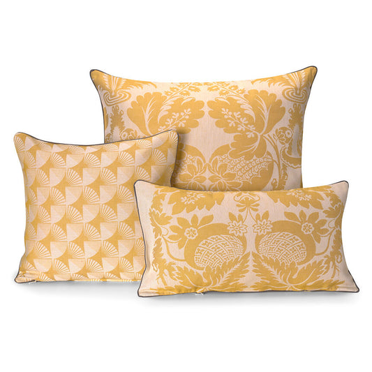 Le Jacquard Francais Outdoor Pillow Soleil Cushion 100% Cotton Teflon Treated