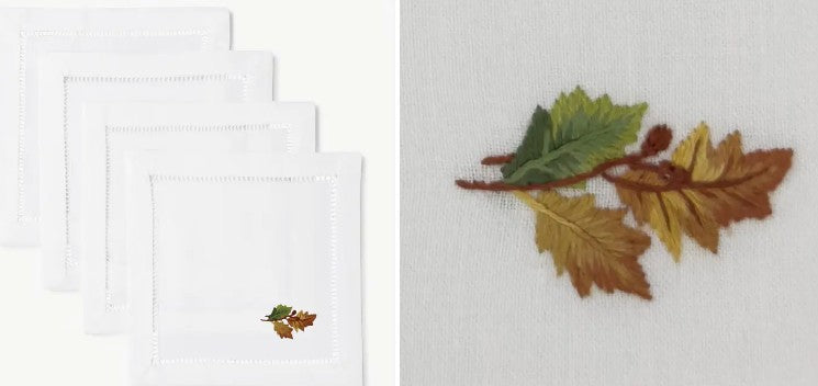 Embroidered Cocktail Napkins