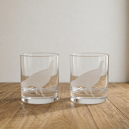 Drink Glasses - set of 2 - various designs.