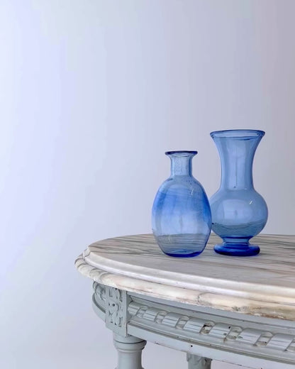 Parisian Hand Blown Glass Vases
