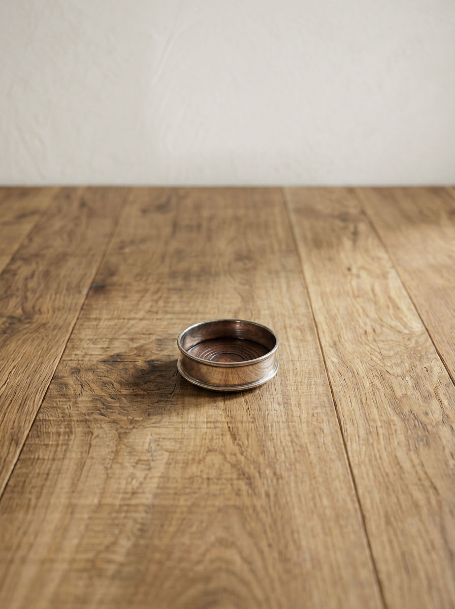 English Coaster - 5 or 6 inch - Sterling Silver or Wood