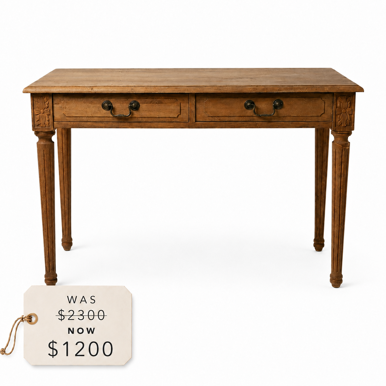 Vintage Two Drawer Hall Table