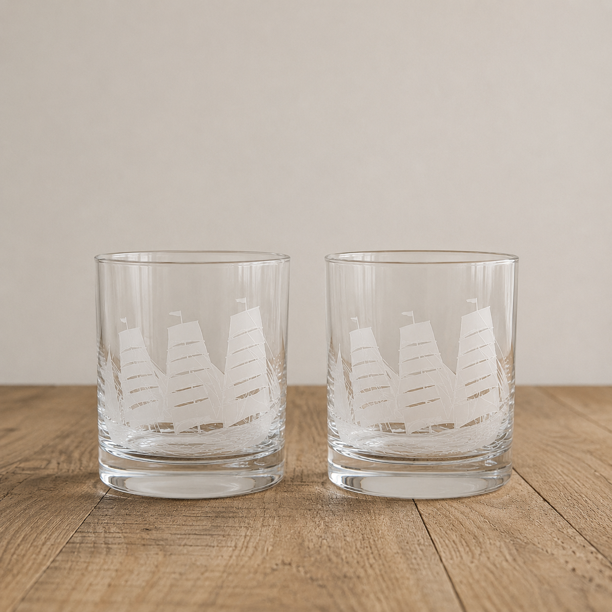 Drink Glasses - set of 2 - various designs.