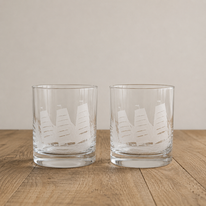 Drink Glasses - set of 2 - various designs.