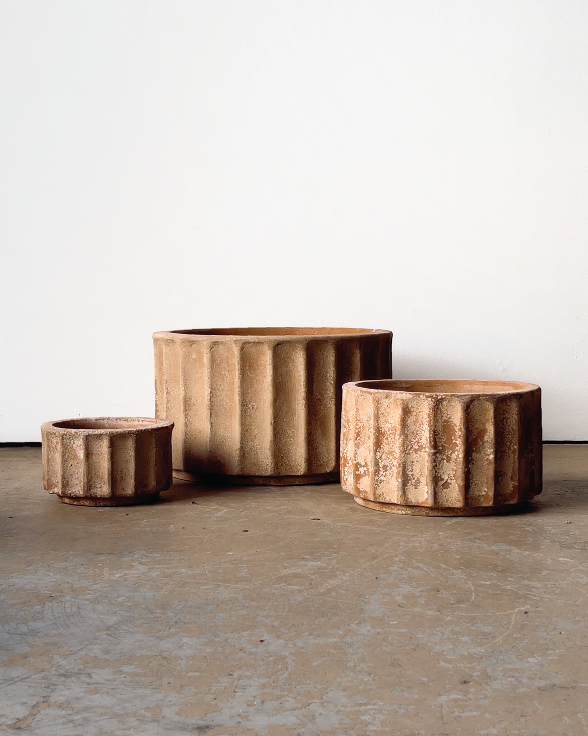 Short Pilar Planter Collection, three sizes