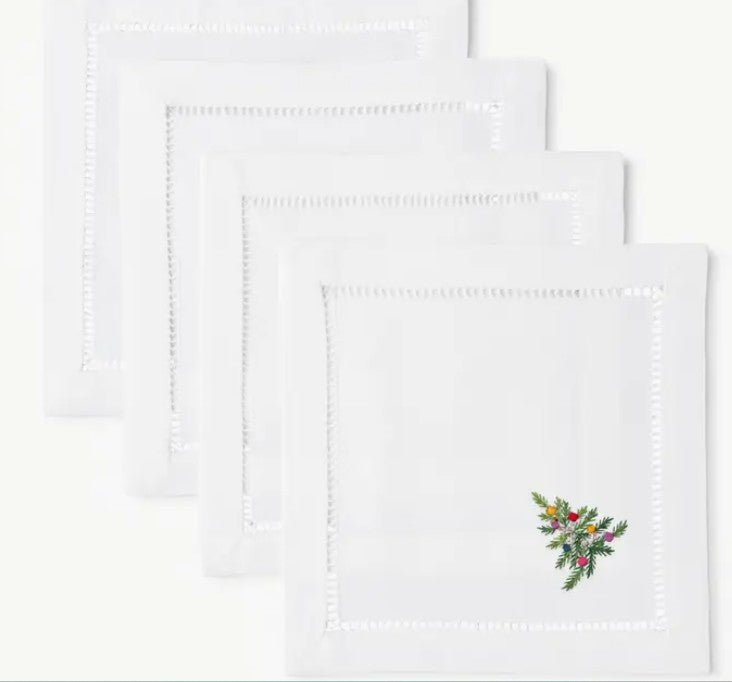 Embroidered Cocktail Napkins
