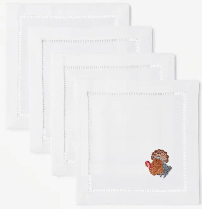 Embroidered Cocktail Napkins