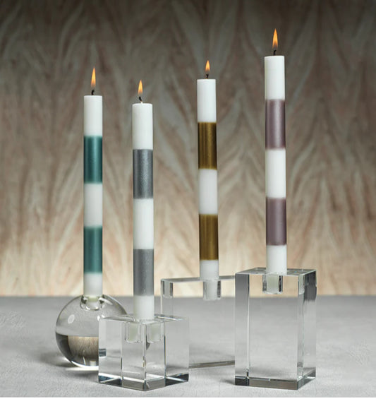 Crystal Glass Taper Holders