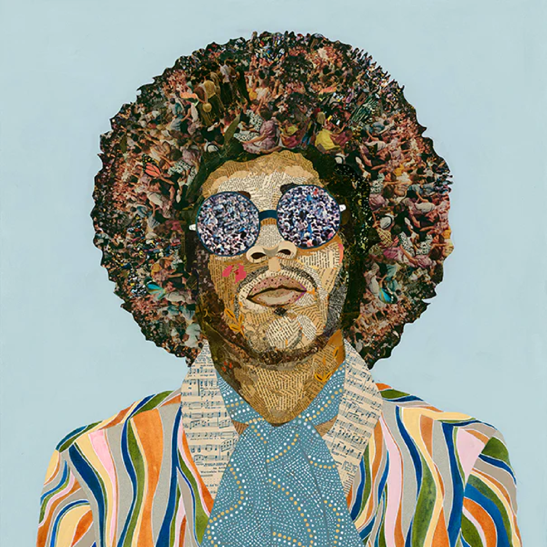 Jimi Hendrix, Blue, Archival Print – Elizabeth Stuart